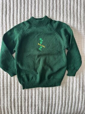 Green 'Ireland' Shamrock Knit Sweater